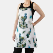 ピコックフェザーランニングオンホワイトのパターンクラッチ エプロン (インサイチュ)