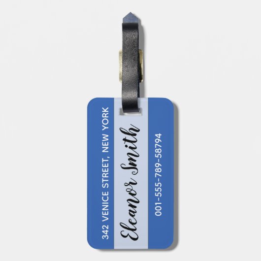 ピサとプッティ噴水像の斜塔 ラゲッジタグ (裏面縦)