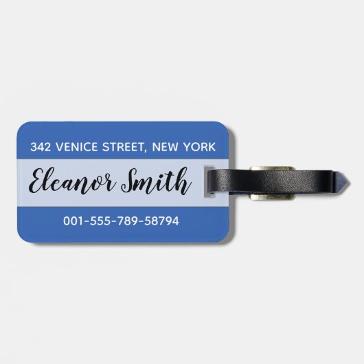 ピサとプッティ噴水像の斜塔 ラゲッジタグ (裏面横)