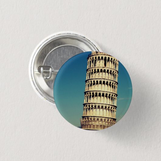 ピサのタワー 缶バッジ (正面&裏面)