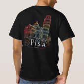 ピサのランドマークグロー Tシャツ (裏面)