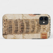 ピサのヴィンテージの斜塔 Case-Mate iPhoneケース (裏面(横))
