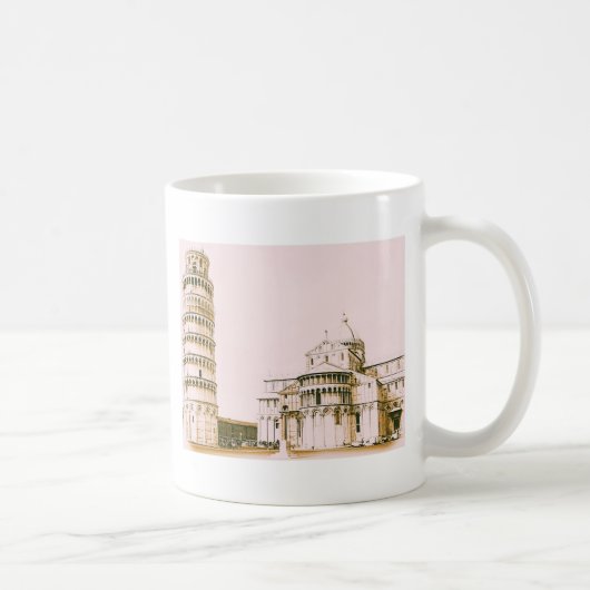 ピサのヴィンテージ、マグの斜塔 コーヒーマグカップ (右)