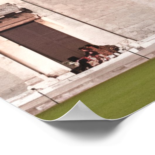 ピサの傾いた塔イタリアのヨーロッパ旅行 ポスター (角)