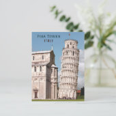 ピサの傾いた塔イタリアのヨーロッパ旅行 ポストカード (スタンド正面)