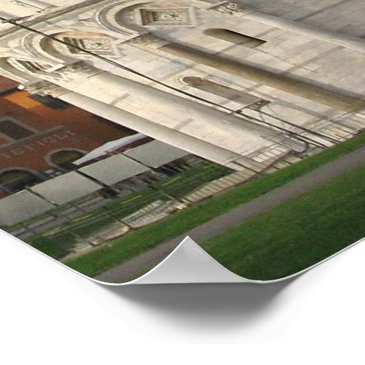 ピサの塔の傾き ポスター (角)