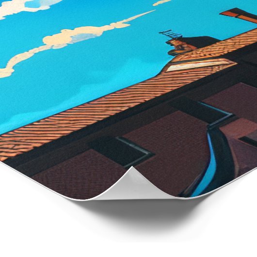 ピサの斜塔の息をのむような眺め ポスター (角)