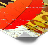 ピサの斜塔ヴィンテージ休暇プリント。 ポスター (角)