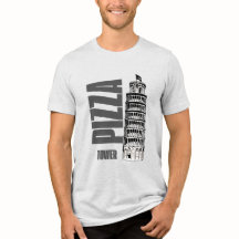 ピサの斜塔遺産のランドマークイタリア旅行Tシャツ
