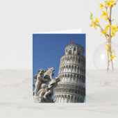 ピサの斜塔 カード (黄色い花)