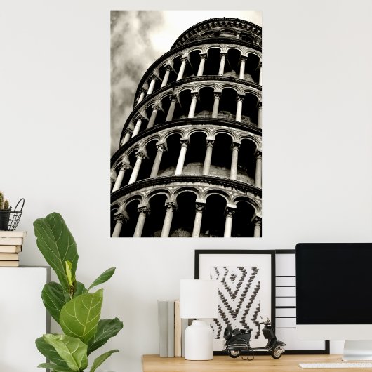ピサの斜塔 ポスター (ホームオフィス)