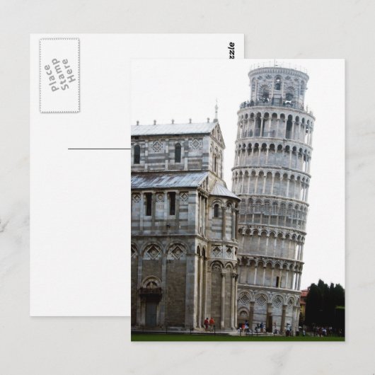 ピサの斜塔 ポストカード (正面/裏面)
