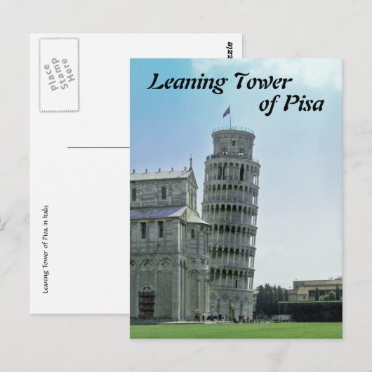 ピサの斜塔 ポストカード (正面/裏面)