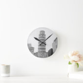 ピサの斜塔 ラウンド壁時計 (ホーム)