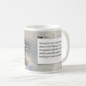 ピサの歴史的マグの斜塔 コーヒーマグカップ (正面右)