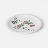 ピサのBuon Nataleタワー ペーパープレート (アングル)