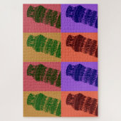 ピサアートトラベルポップ・アートのの斜塔 ジグソーパズル (縦)