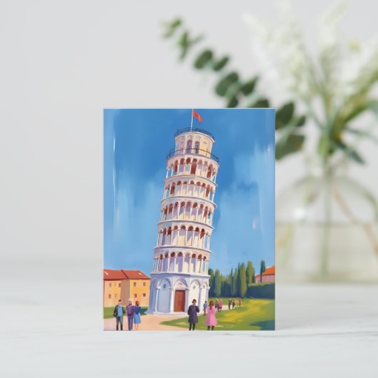 ピサイタリアのカードの傾絵を描いた塔 (スタンド正面)