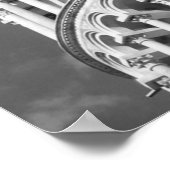 ピサイタリアの黒白の斜塔 ポスター (角)