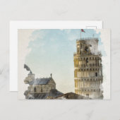 ピサイタリアウォーターカラーアート ポストカード (正面/裏面)