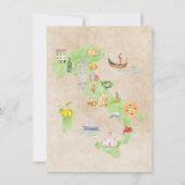 ピサイタリアンウォーターカラーマップの塔 招待状 (裏面)