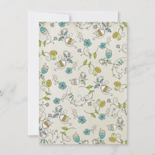 ピサイタリアンブライダルシャワー招待状塔 招待状 (裏面)