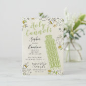 ピサイタリアンベイビー男女兼用シャワー 招待状 (スタンド正面)