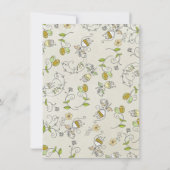 ピサイタリアンベイビー男女兼用シャワー 招待状 (裏面)