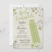 ピサイタリアンベイビー男女兼用シャワー 招待状 (正面)