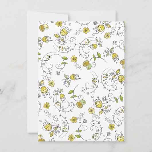 ピサイタリアンベイビー男女兼用シャワーIの塔 招待状 (裏面)