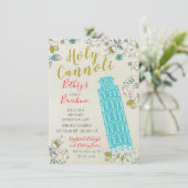 ピサイタリアンベビーシャワー招待状塔 招待状 (スタンド正面)