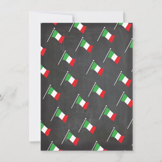 ピサイタリアンリハーサルディナー誕生日の塔 招待状 (裏面)