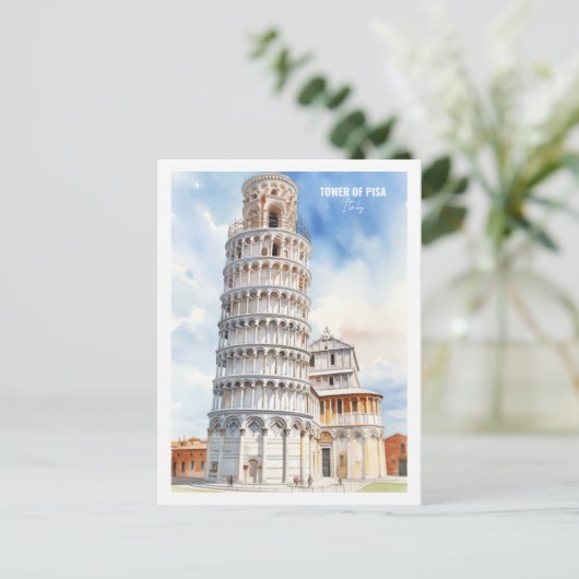ピサイタリア有名なトラベルプレイスの塔 ポストカード (スタンド正面)