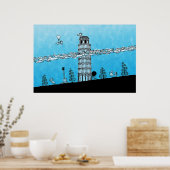 ピサタワー ポスター (キッチン)