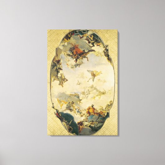 ピサニ家のアポテアシスのスケッチ キャンバスプリント (正面)