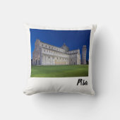 ピサリーニングタワーナイトパノラマイタリアギフト クッション (正面)