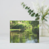 ピサロの引用文賛美:見ているのか ポストカード (スタンド正面)