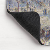 ピサロの「パリ、オーヴェール広場」 マウスパッド (コーナー)