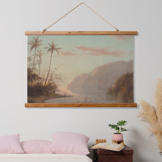 ピサロクリークインセントトーマス有名なアートウッドウォール 吊り下げ型タペストリー (寝室)