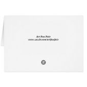 ピサロブールバードモンマルトルグリーティングカード (裏面横)