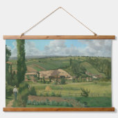 ピサローランドスケープレパティスフェスティブアートウッドウォール 吊り下げ型タペストリー (正面)