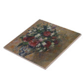 ピサロ牡丹とモックオレンジで静止生活 タイル (側面)