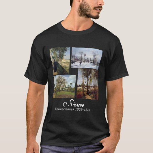 ピサロ絵画ルーヴェチエンネス有名な芸術1869へ Tシャツ (正面)