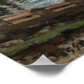 ピサロ – オボードラセーヌアポートマーリー1871 ポスター (角)