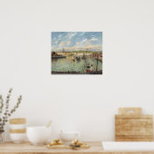 ピサロ – ディープのポート午後の晴れた天気 ポスター (キッチン)