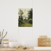 ピサロ – バジンコートスティープル1895 ポスター (キッチン)