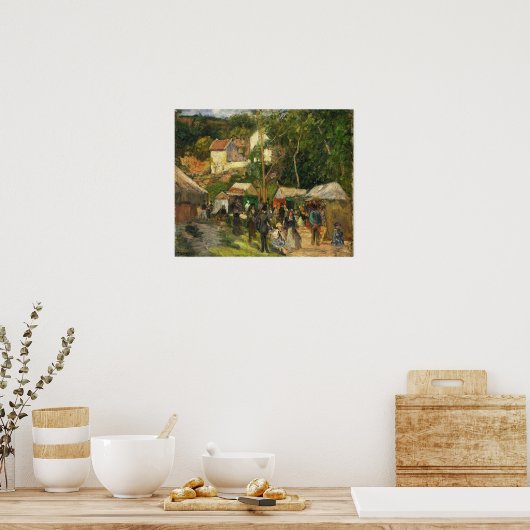 ピサロ – フェスティバルアットザエルミタージュ1876 ポスター (キッチン)