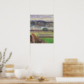 ピサロ – フラッド夕べ効果Eragny 1893 ポスター (キッチン)