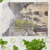 ピサロ – ブールバードモンマルトル春 キッチンタオル (折り畳み)