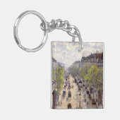 ピサロ – ブールバードモンマルトル春 キーホルダー (正面左)